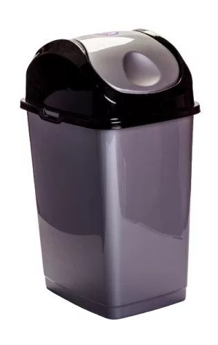 Billenős slim szemetes szürke színben 35 L 58,5x28x34 cm
