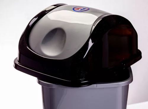 Billenős slim szemetes szürke színben 35 L 58,5x28x34 cm