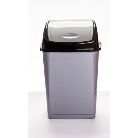 DÜNYA Billenős szemetes szürke színben 18 L 47x28x23 cm