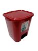* Szemetes pedálos 7.5L piros