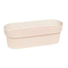 Balkonláda 50 cm csipkés pink műanyag (KKS)