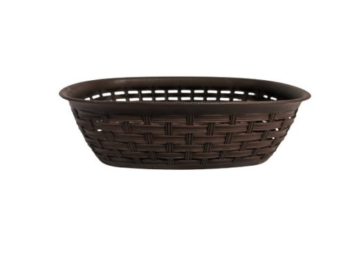 Tárolókosár rattan hatású műanyag 3 l, barna