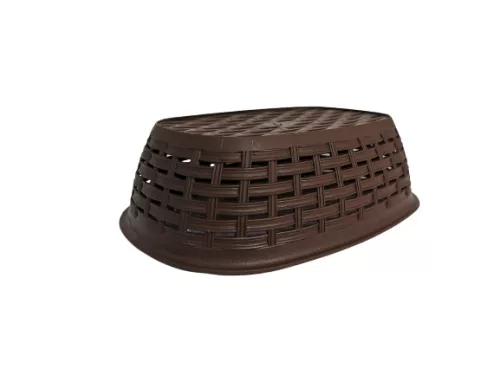 Kenyérkosár rattan hatású műanyag 2 L barna