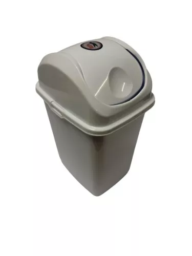 Billenős szemetes fehér színben (5 L-es)