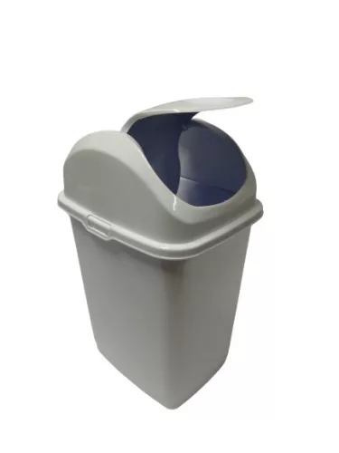 Billenős szemetes fehér színben (5 L-es)