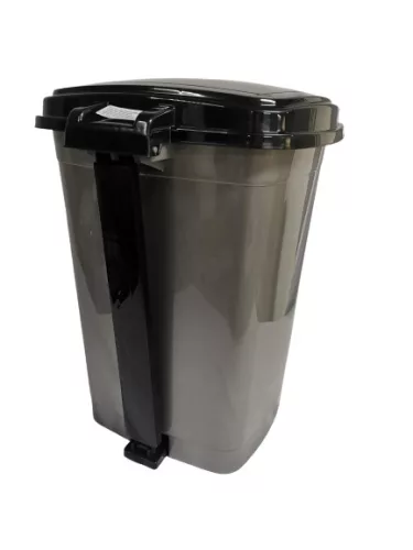 Szemetes pedálos 32 L műanyag szürke