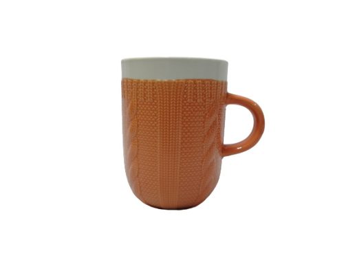 Porcelán bögre 3,5dl-es narancssárga színben