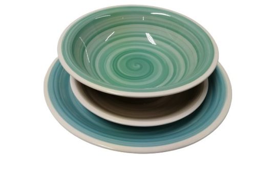 Tognana Almeida louise kerámia étkészlet, 18 részes színes