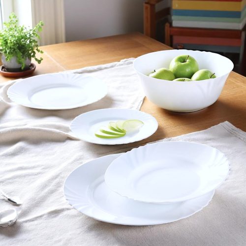 19 részes Luminarc Cadix üveg étkészlet (fehér színben)