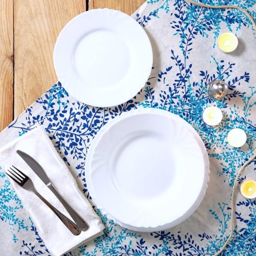 19 részes Luminarc Cadix üveg étkészlet (fehér színben)