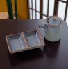 Sushi kínáló tál készlet – 2 részes porcelán szett szószhoz és falatokhoz