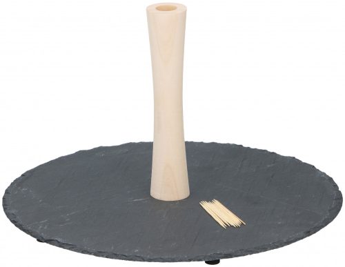 * Kínáló D30cm fa/pala +100 db koktélpálcika ALPINA