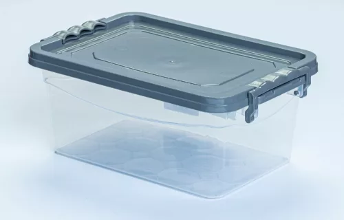 * Tároló doboz szürke tetővel 2 l