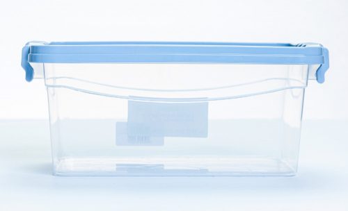 * Tároló doboz kék tetővel 2 l