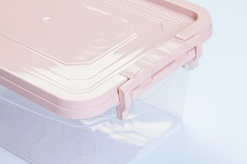 * Tároló doboz pink tetővel 2 l