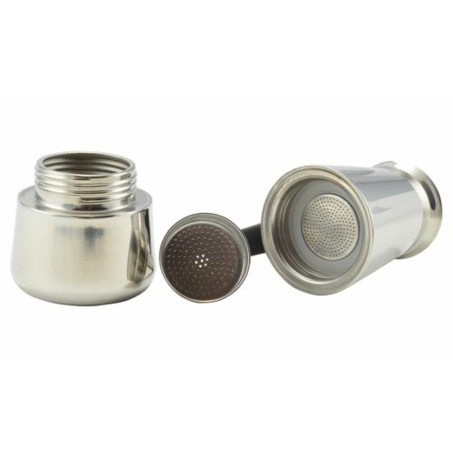 Kávéfőző 2 személyes inox-díszdobozos