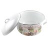 zománcozott Lábas+fedő 24cm-es 6L