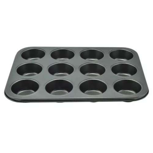 12 db-os acél muffin sütő