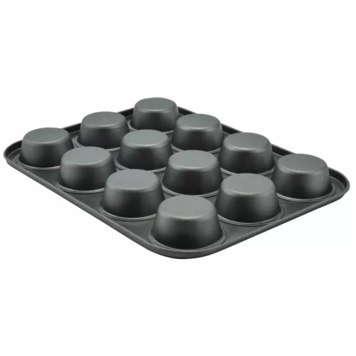 12 db-os acél muffin sütő