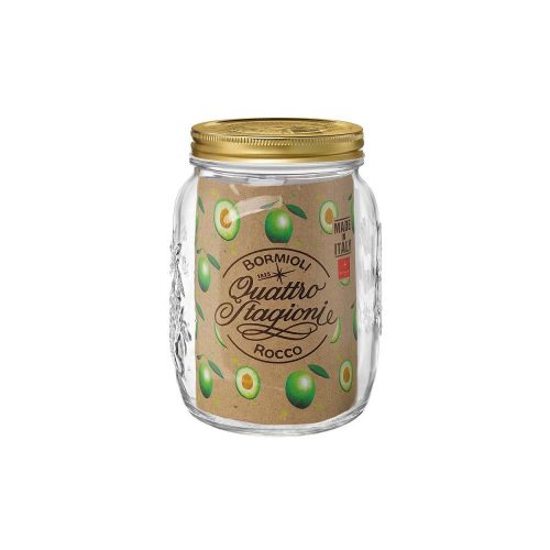 Bormioli Rocco QUATTRO tároló üveg+tető 2 l