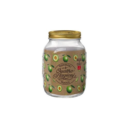 Bormioli Rocco QUATTRO tároló üveg+tető 3 l