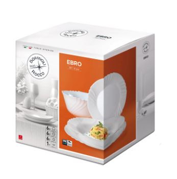 19 részes Bormioli rocco EBRO étkészlet