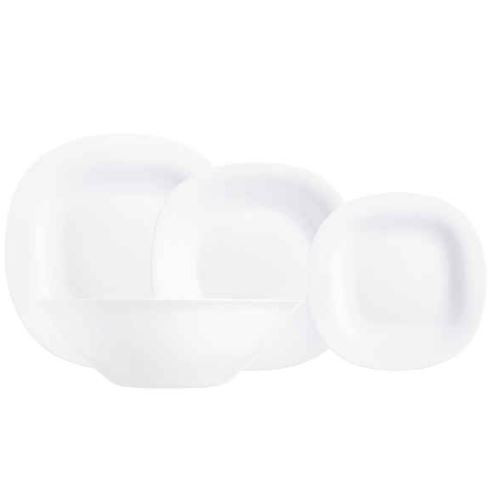 19 darabos Carine étkészlet (fehér színben)