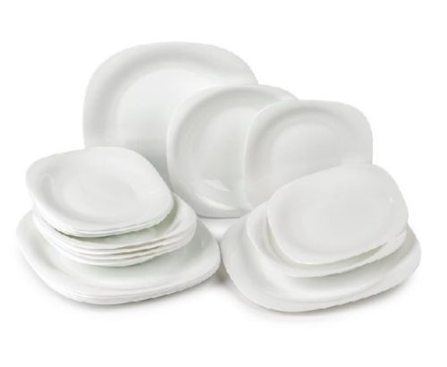 19 darabos Carine étkészlet (fehér színben)