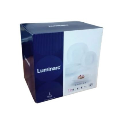 19 darabos Carine étkészlet (fehér színben)