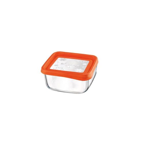 Bormioli Rocco FRIGOVERRE ARANCIO szögl. doboz 15x15cm
