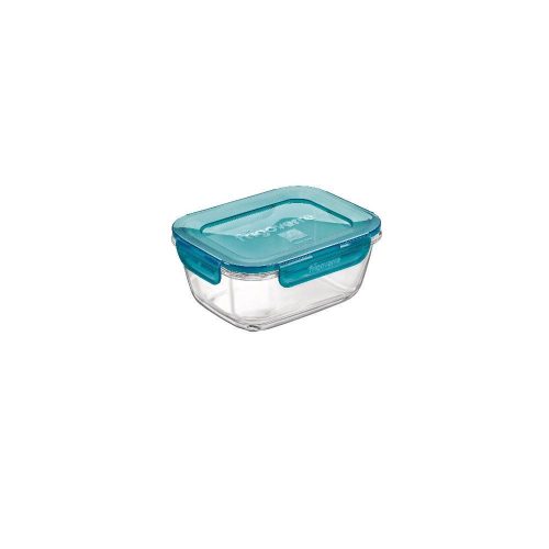Bormioli Rocco EVOLUTION-TÜRKIZ téglalap doboz 18x14x8cm 100cl
