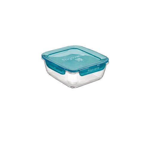 Bormioli Rocco EVOLUTION-TÜRKIZ szögletes doboz 18x18x8cm 140cl