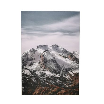 Vászonkép 100X70 hófödte hegycsúcs