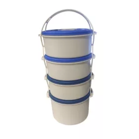 Ételhordó 3+1 vegyes színben (GY)