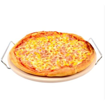 Pizzasütő kő állvánnyal (33 cm-es)