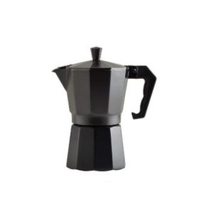 Alumínium kávéfőző 6 személyes fekete