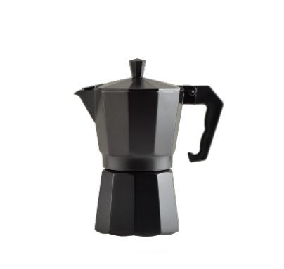 Alumínium kávéfőző 6 személyes fekete