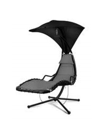 Függő hintafotel SANREMO 200x125x195cm, állvánnyal fekete