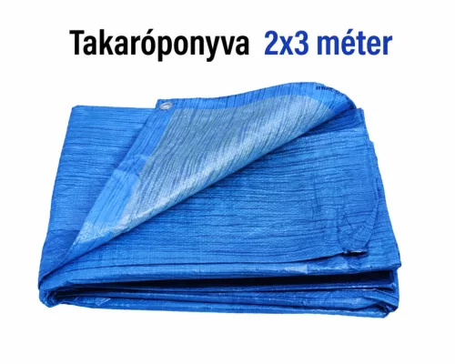 Takaróponyva 2x3 m kék