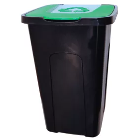 Szelektív hulladékgyűjtő zöld színben (50 L-es)