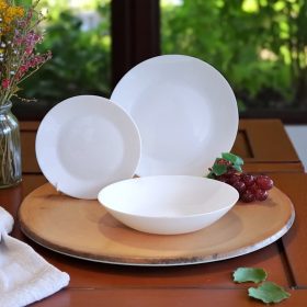 18 részes Zelie étkészlet (fehér színben)