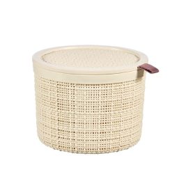 Doboz tetővel kerek 2 L Jute bézs (KKS)