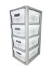Tároló fiókos 4x11 L Infinity szürke-fehér