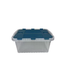 Tároló fedéllel csatos 10 L kék (KKS)