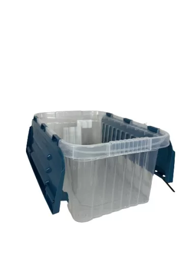 Tároló fedéllel csatos 10 L kék (KKS)