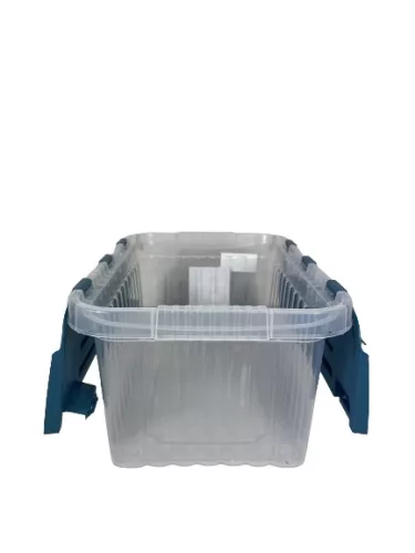 Tároló fedéllel csatos 10 L kék (KKS)