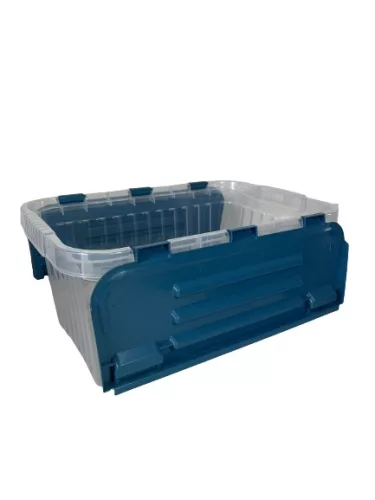 Tároló fedéllel csatos 10 L kék (KKS)