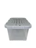 Tároló fedéllel csatos 18 L szürke (KKS)