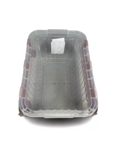 Tároló fedéllel csatos 10 L pink (KKS)