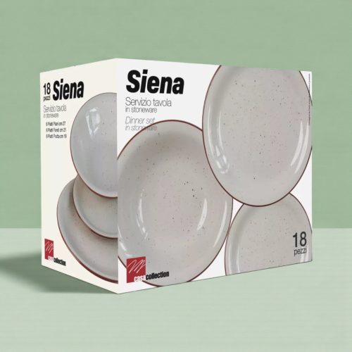 SIENA kerámia étkészlet 18 db-os